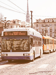 Image showing Turin bus vintage