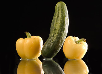 Image showing wet vegetables