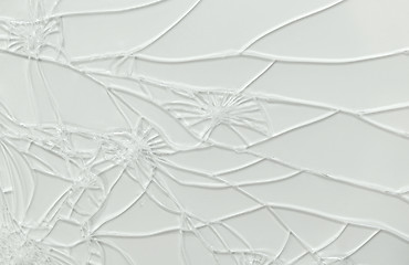 Image showing Broken glass of smartphone