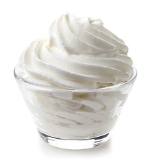 Image showing bowl of whipped cream
