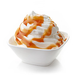 Image showing bowl of whipped cream