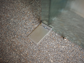 Image showing Glass door detail