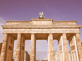 Image showing Brandenburger Tor Berlin vintage