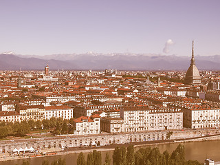 Image showing Turin view vintage