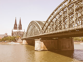 Image showing Koeln panorama vintage