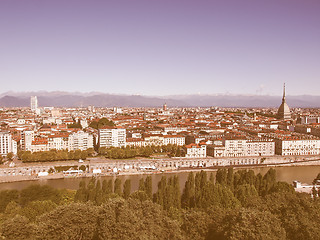 Image showing Turin view vintage