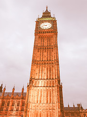 Image showing Big Ben vintage