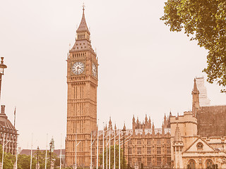 Image showing Big Ben vintage