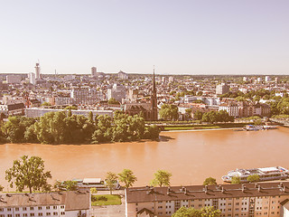 Image showing Aerial view of Frankfurt vintage