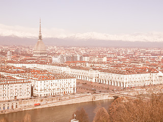 Image showing Turin view vintage