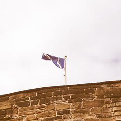 Image showing Scottish flag vintage