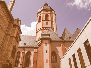 Image showing St Stephan church Mainz vintage