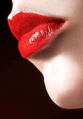 Image showing redl lips
