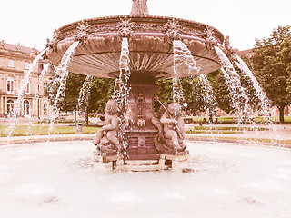 Image showing Schlossplatz (Castle square) Stuttgart vintage
