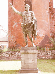 Image showing Roman statue vintage