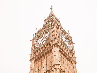 Image showing Big Ben vintage