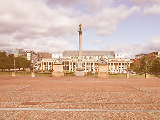 Image showing Schlossplatz (Castle square) Stuttgart vintage