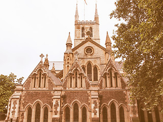 Image showing Southwark Cathedral, London vintage