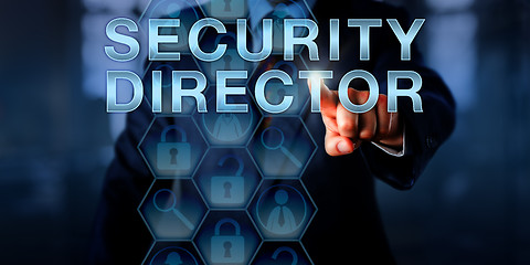 Image showing Recruiter Pressing SECURITY DIRECTOR