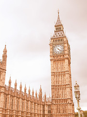 Image showing Houses of Parliament vintage