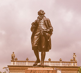 Image showing Goethe Denkmal Leipzig vintage