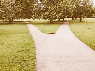 Image showing Regents Park, London vintage