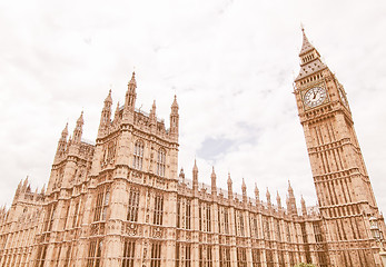 Image showing Houses of Parliament vintage