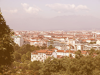 Image showing Turin view vintage