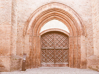 Image showing San Domenico church in Chieri vintage