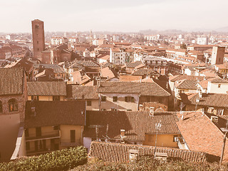 Image showing Chieri aerial view vintage