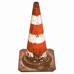 Image showing  Traffic cone vintage