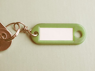 Image showing  Green keyring vintage