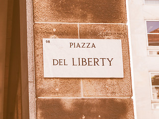 Image showing Piazza del Liberty vintage