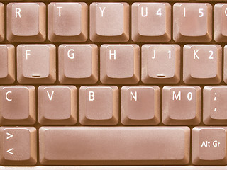 Image showing  Computer keyboard vintage