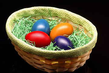 Image showing colored eggs