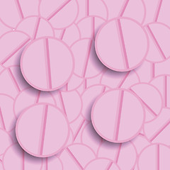 Image showing Set of Pink Pills