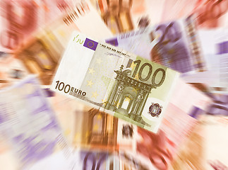 Image showing  Euro money vintage