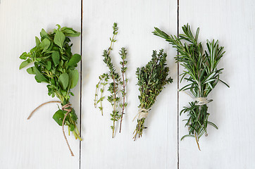 Image showing Mixed fresh herbs