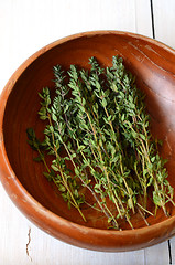 Image showing Bunch of fresh thyme