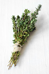 Image showing Bunch of fresh thyme