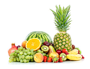 Image showing Fruit on a white background