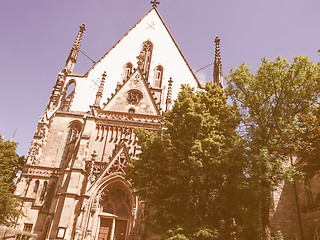 Image showing Thomaskirche Leipzig vintage