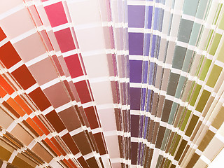Image showing  Color table vintage