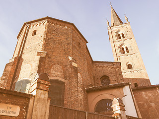 Image showing San Domenico church in Chieri vintage