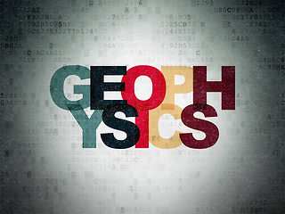 Image showing Science concept: Geophysics on Digital Paper background