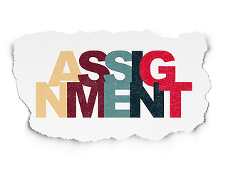 Image showing Law concept: Assignment on Torn Paper background