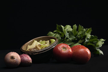 Image showing vegetables with flavoring