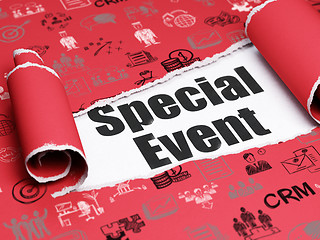 Image showing Business concept: black text Special Event under the piece of  torn paper