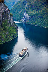 Image showing Geiranger fjord, Norway.