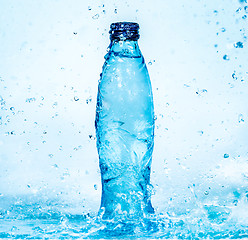 Image showing Bottle of water splash